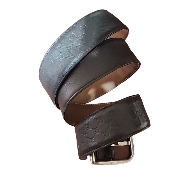 Gucci Mens Signature Leather Belt. Size 38 - Picture 8 of 15
